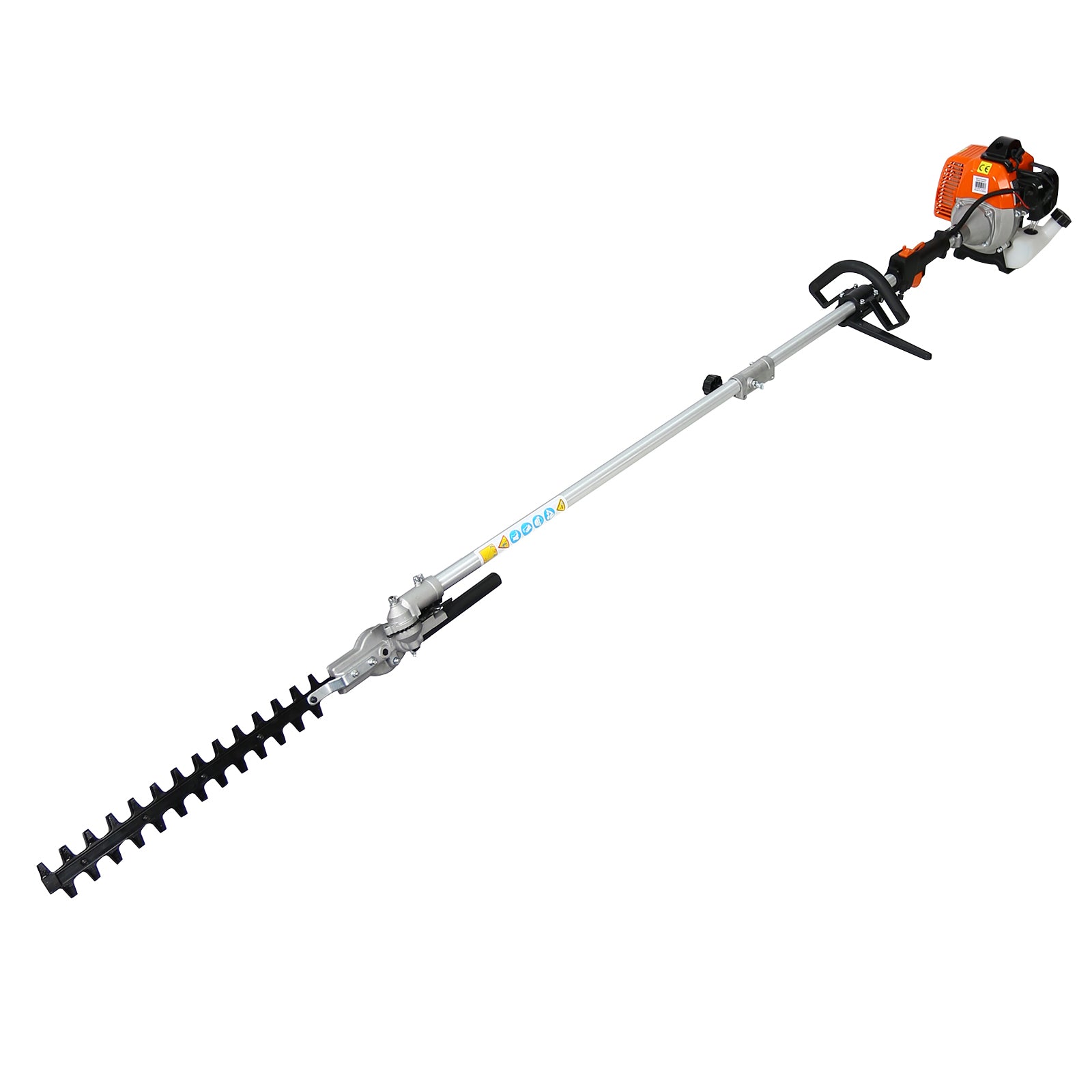 12 in 1 Multi-Functional Trimming Tool, 52CC 2-Cycle Garden Tool System with Gas Pole Saw, Hedge Trimmer, Grass Trimmer, and Brush Cutter EPA Compliant - Tonkn