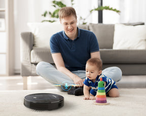 Geek Smart Robot Vacuum Cleaner G6, Ultra-Thin, 1800Pa Strong Suction, Automatic Self-Charging, Wi-Fi Connectivity, App Control, Custom Cleaning, 100mins Run Time(Ban on Amazon) - Tonkn