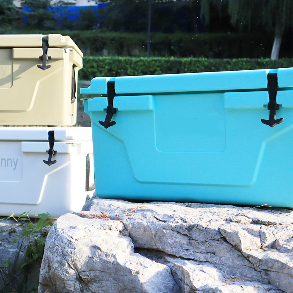 Hot Selling Blue color 65QT Outdoor cooler fish ice chest Box 2022 Popular Camping Cooler Box - Tonkn