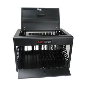 16 Bay Charging Cabinet for Laptop,Chromebook, Locking Charging Station-BLACK - Tonkn