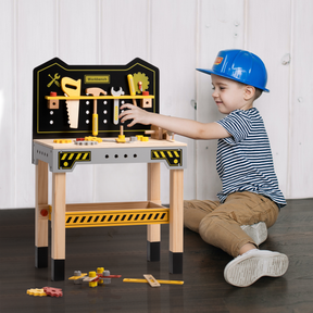 Classic Wooden Workbench for Kids, Great Gift for Children for Christmas,Party,Birthday - Tonkn