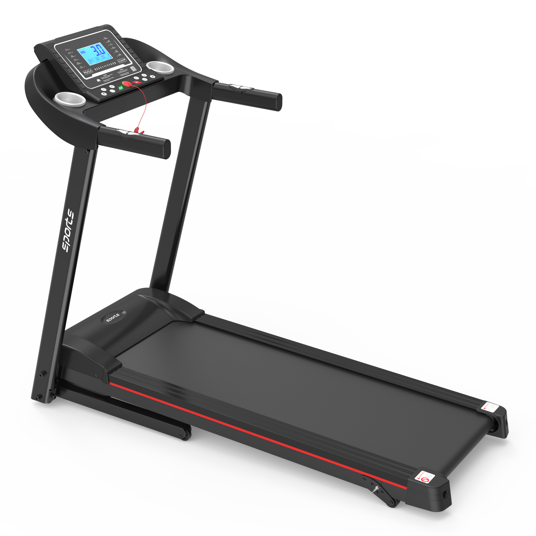 Fitshow App Home Foldable Treadmill with Incline, Folding Treadmill for Home Workout, Electric Walking Treadmill Machine 5" LCD Screen 250 LB Capacity Bluetooth Music - Tonkn