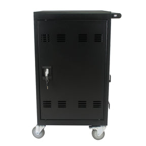 Mobile Charging Cart and Cabinet for Tablets Laptops 30-Device With Combination Lock--Black - Tonkn