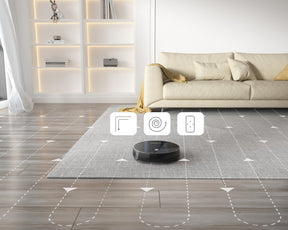 Geek Smart Robot Vacuum Cleaner G6, Ultra-Thin, 1800Pa Strong Suction, Automatic Self-Charging, Wi-Fi Connectivity, App Control, Custom Cleaning, 100mins Run Time(Ban on Amazon) - Tonkn