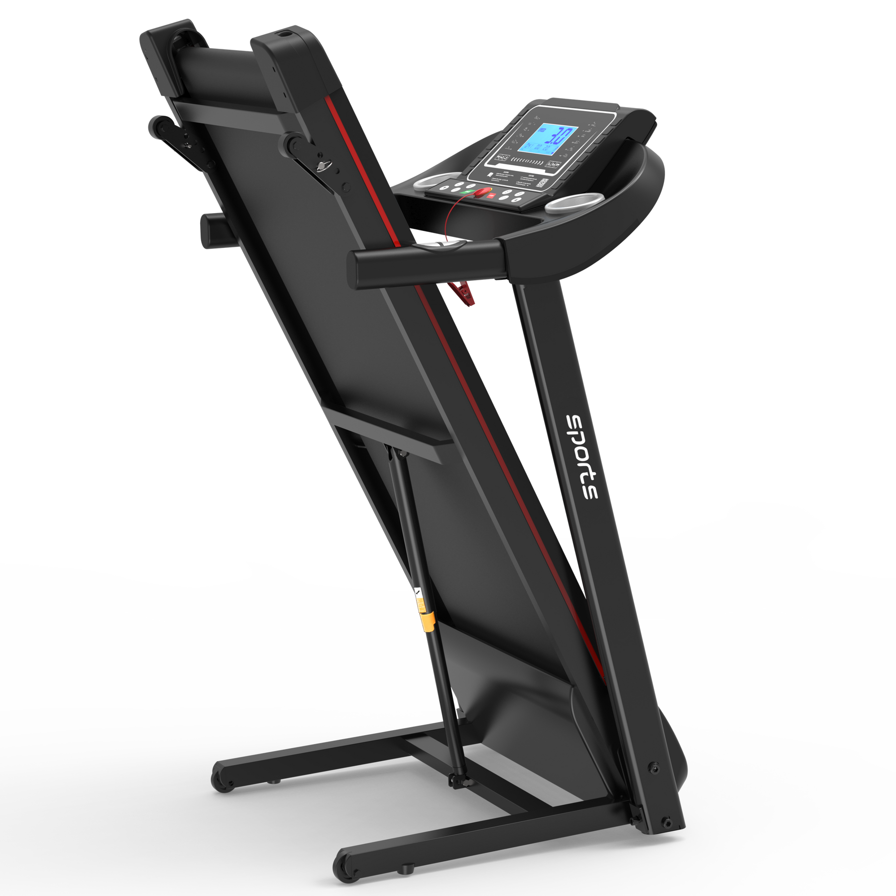 Fitshow App Home Foldable Treadmill with Incline, Folding Treadmill for Home Workout, Electric Walking Treadmill Machine 5" LCD Screen 250 LB Capacity Bluetooth Music - Tonkn