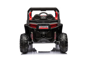 12v7a*1 30w*4 Four-wheel drive leather seat one button start,forward and backward, high and low speed,  music, front light, power display,  two doors can open, 2.4G R/C, seat belt four wheel absorber - Tonkn