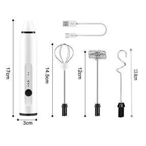 Electric Milk Frother and Egg Beater-USB Rechargeable_16