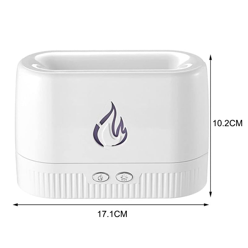 Cool Mist Quiet Humidifier with Flame Simulation Night Light-USB Plugged-in_2