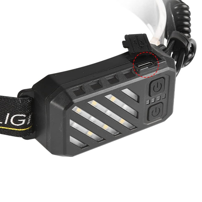 LED COB Portable Headlamp Waterproof Torch Light- USB Charging_6