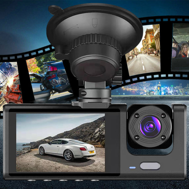 HD 1080P Car Dual Lens Dash Cam Front/Rear/Inside Video Recorder Camera G-sensor_10