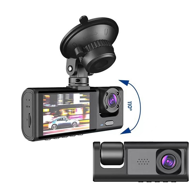 HD 1080P Car Dual Lens Dash Cam Front/Rear/Inside Video Recorder Camera G-sensor_11