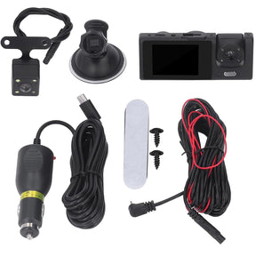 HD 1080P Car Dual Lens Dash Cam Front/Rear/Inside Video Recorder Camera G-sensor_16