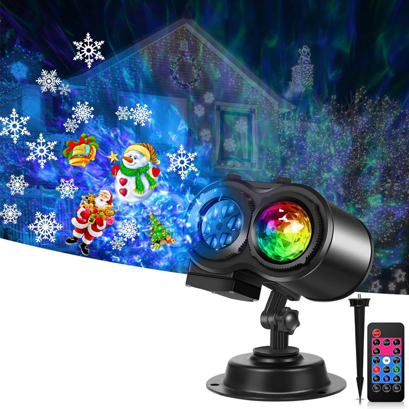 Outdoor Christmas Projector Moving Santa LED Landscape Holiday Light_8