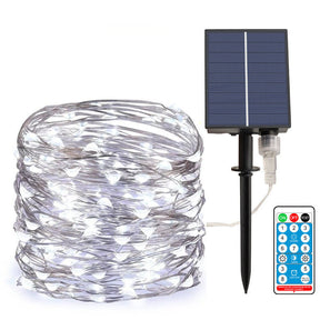 300 LED Remote Control Waterproof Outdoor Fairy String Light- Solar_2