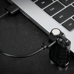 900LM Mini LED Flashlight Keychain Magnetic Torch- USB Rechargeable_10