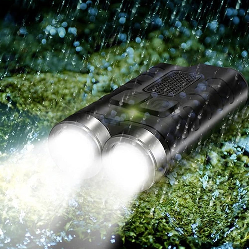 900LM Mini LED Flashlight Keychain Magnetic Torch- USB Rechargeable_6