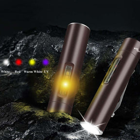 Mini Pocket LED Flashlight Magnetic Work Light- USB Rechargeable_9