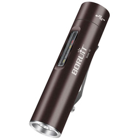 Mini Pocket LED Flashlight Magnetic Work Light- USB Rechargeable_0