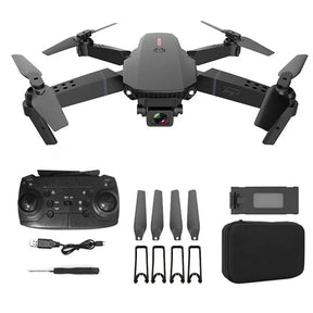 RC Drone With 4K HD Dual Camera Wi-Fi Foldable Quadcopter +4 Battery_0