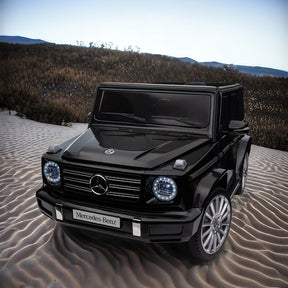 Licensed Mercedes-Benz G500,24V Kids ride on toy 2.4G W/Parents Remote Control,electric car for kids,Three speed adjustable,Power display, USB,MP3 ,Bluetooth,LED light,Three-point safety belt - Tonkn