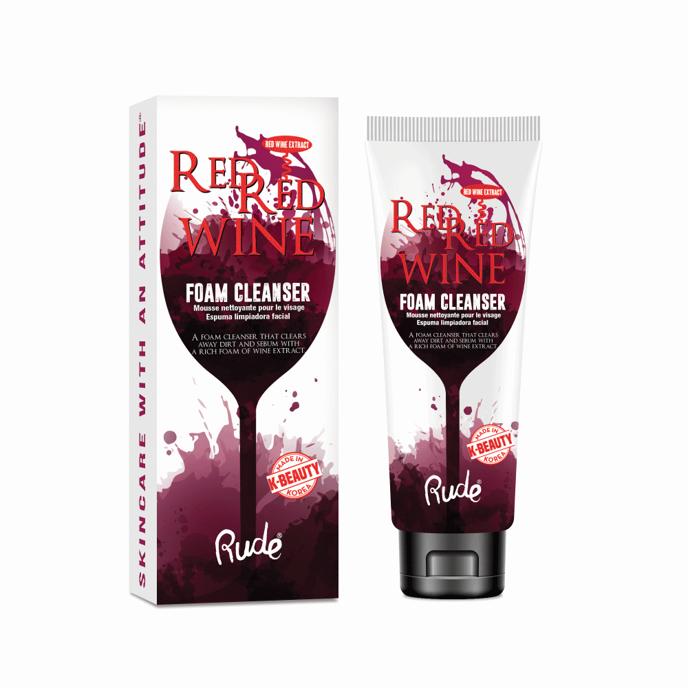 RUDE Red Red Wine Foam Cleanser - Tonkn