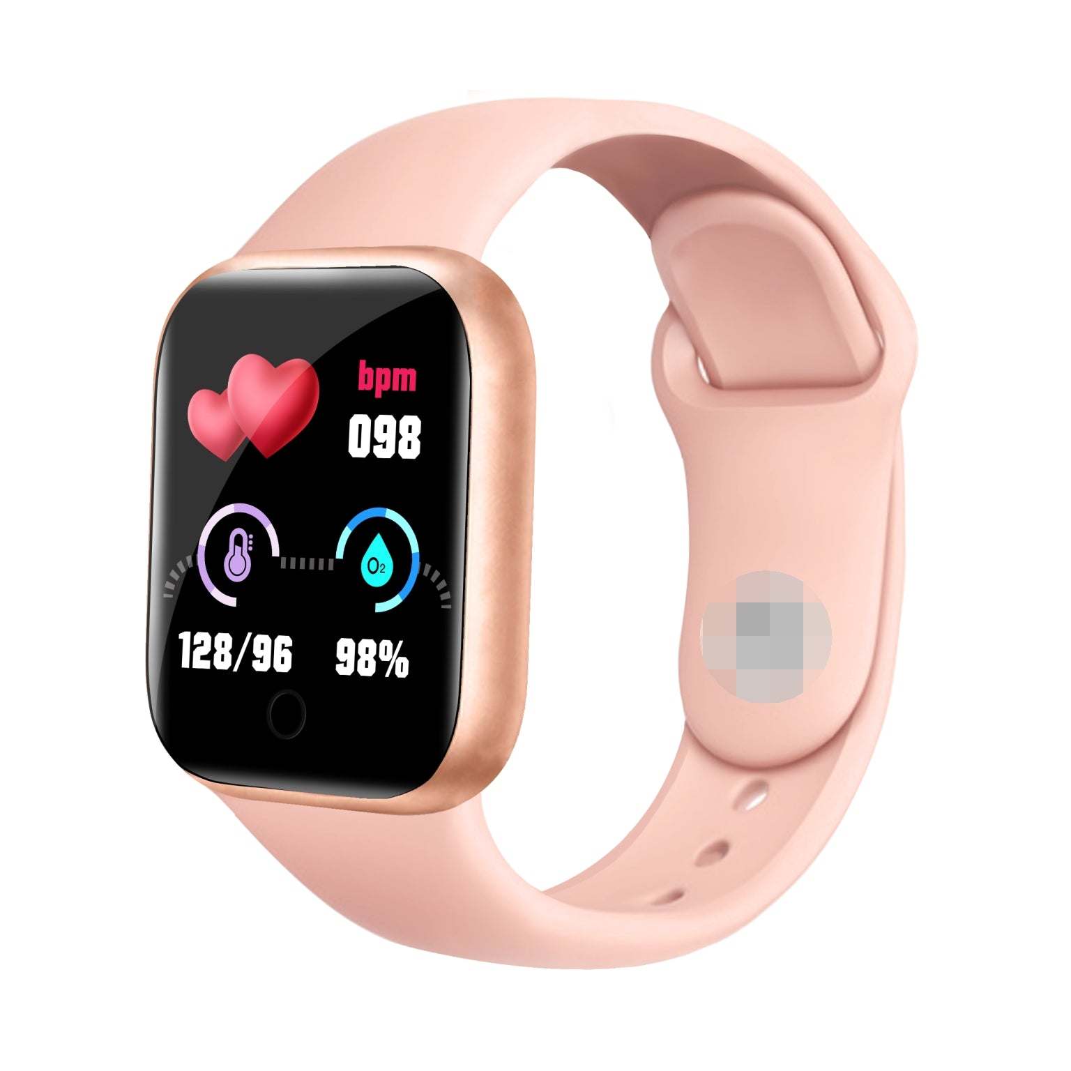 Smart Watch with Bracelet - Pink - Tonkn