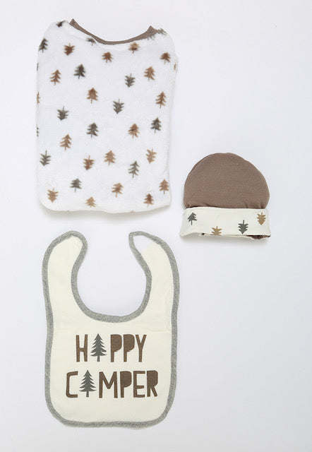 "Happy Camper" 3 Piece Baby Gift Set - Tonkn